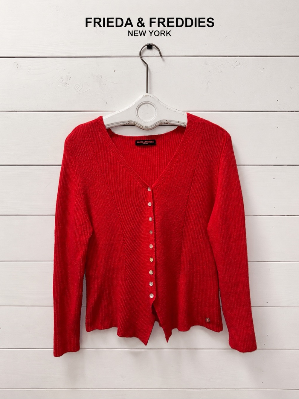 Frieda & Freddies New York Cardigan – Red – Size 38